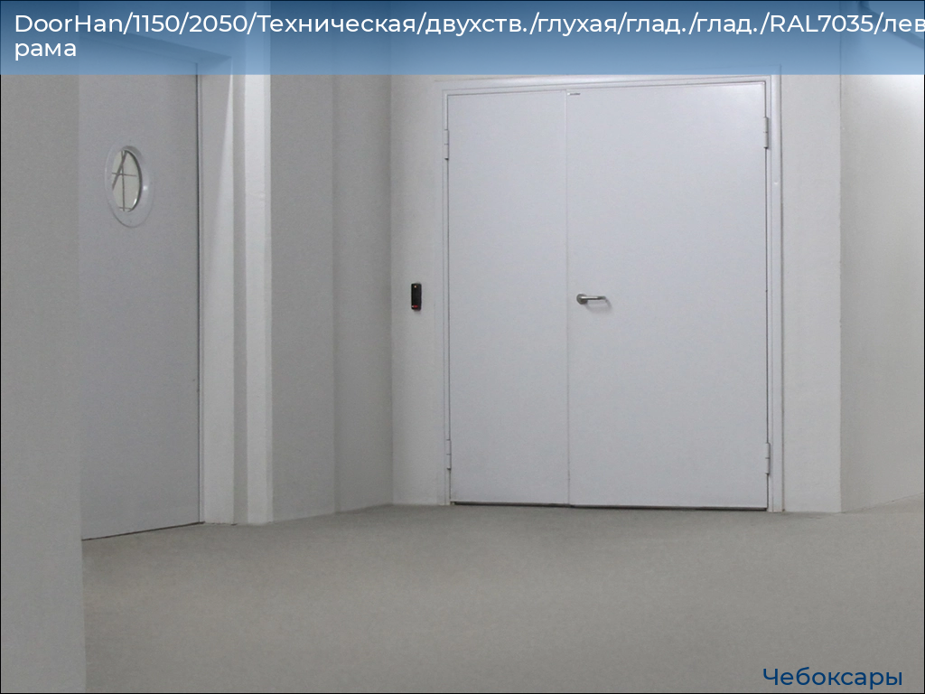 DoorHan/1150/2050/Техническая/двухств./глухая/глад./глад./RAL7035/лев./угл. рама, cheboksary.doorhan.ru