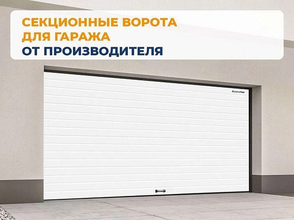 Секционные ворота 2500х2050 мм белые DoorHan RSD02, cheboksary.doorhan.ru